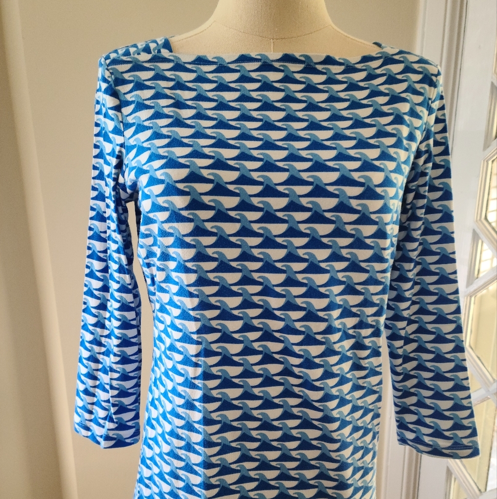 J. McLaughlin Square Neck Cotton Tee